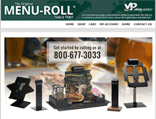 Tablet Screenshot of menu-roll.com
